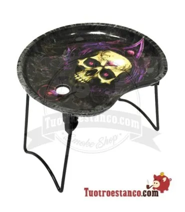 Kleine halvemaanschaal met standaard - Calavera Heavy