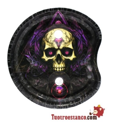 Bandeja pequeña con soporte - Calavera Heavy