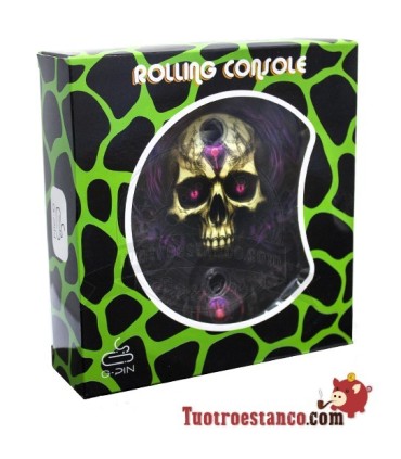 Bandeja pequeña con soporte - Calavera Heavy