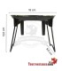 Bandeja pequeña medialuna con soporte - Calavera Heavy