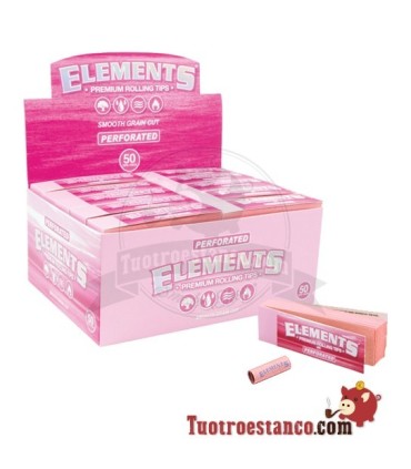 Estuche de filtros de cartón Elements Pink - 50 filtros