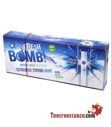 Tubos Fresh Bomb! Menta Fuerte Artic - 1 caja de 100 tubos