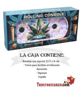 Rolling Console Pink Leaf 420