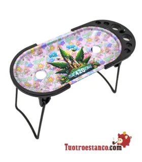 Rolling Console Pink Leaf 420