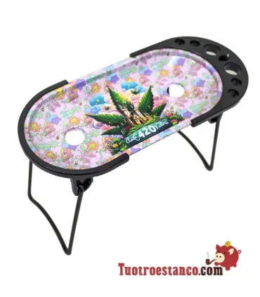 Rolling Console Pink Leaf 420