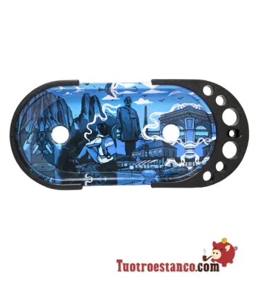 Rolling Console Blue Landscape