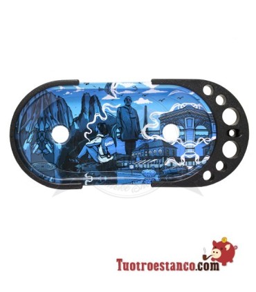 Rolling Console Paisaje Azul