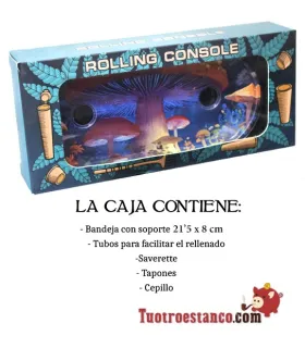 Rolling Console Red Mushroom