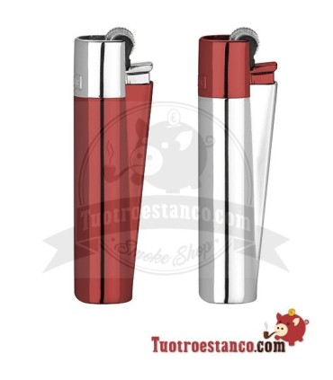 Clipper metálico Silver Devil + estuche metálico