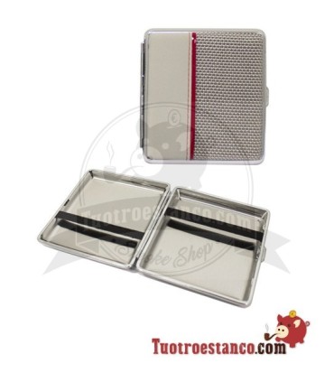 Pitillera metálica Champ Red Line de 20 cig