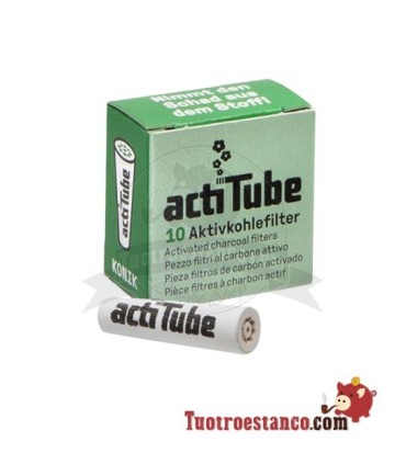 Filtros de carbón Actitube Konik de 6mm 10 unidades