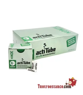 Actitube KONIK filter case of 6 mm 50 ud - 10 boxes