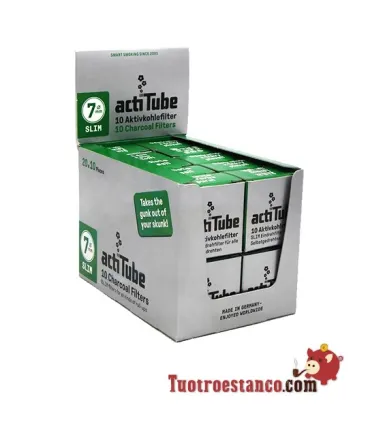 Actitube SLIM 7mm carbon filter case 10 pcs - 20 boxes