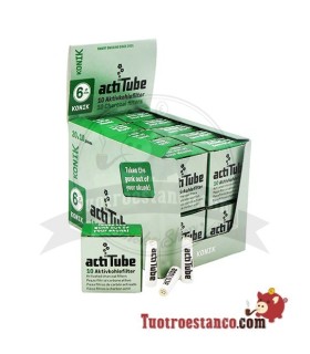 Boîtier filtre KONIK Actitube 6mm de 10 pièces - 20 boîtes
