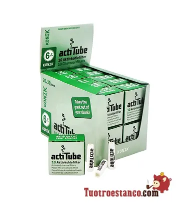 Involucro filtro KONIK Actitube 6mm da 10 pezzi - 20 scatole