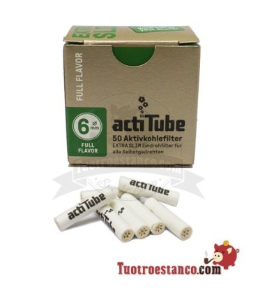 Actitube EXTRA SLIM Full Flavor Filter Case 50 ud - 10 dozen