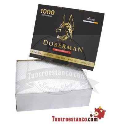 Tubos Doberman King Size 1000 tubos - 10 cajitas (cajón)