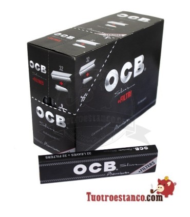 Estuche OCB Premium King size + Tips - 32 libritos