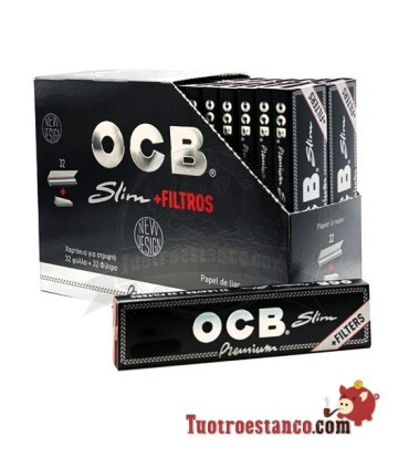 Estuche OCB Premium King size + Tips - 32 libritos