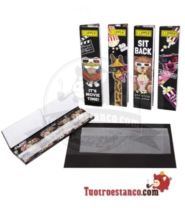 Papel Clipper Cinema Animals King Size + Tips