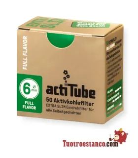 Actitube EXTRA SLIM Full Flavor carbon filters 50 filters