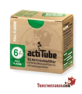 Aktivkohlefilter actitube EXTRA SLIM Full Flavor 50 Filter