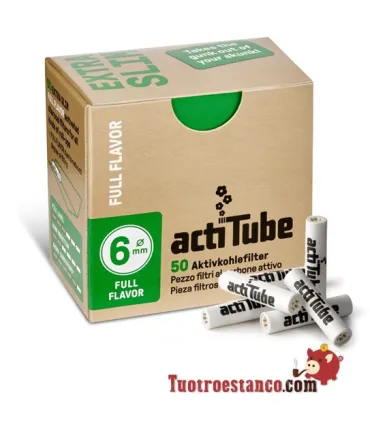 Actitube EXTRA SLIM Full Flavor carbon filters 50 filters