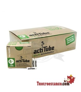 Estuche de Filtros Actitube EXTRA SLIM Full Flavor 50 ud - 10 cajitas