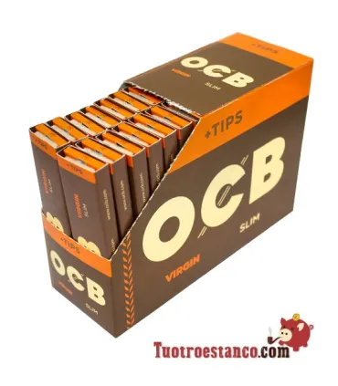 OCB Virgin King Size Paper + Tips - 32 booklets