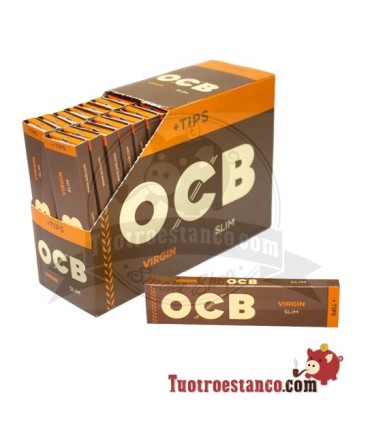 OCB Virgin King Size Paper + Tips - 32 booklets