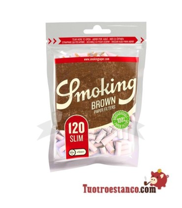 6mm Organic Smoking Filters - 10 sachets of 120 filters