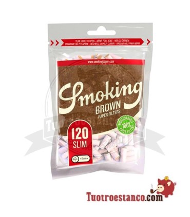 Filtres Smoking organiques 6mm - 10 sachets de 120 filtres