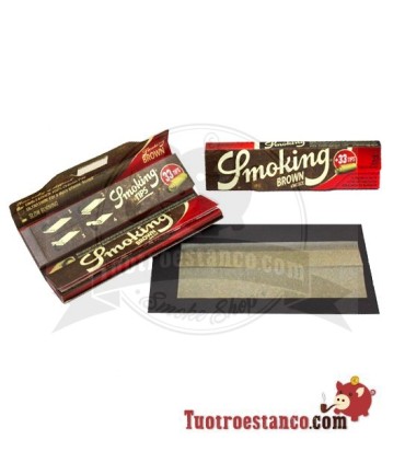 King Size Brown Smoking Paper + Tips