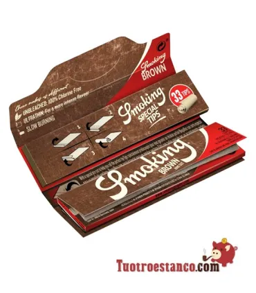 Brown King Size Tuxedo Paper + Tips