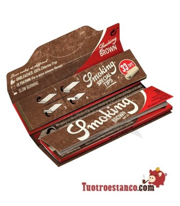 Papier Smoking brun King Size + embouts
