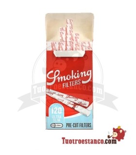 Filtros Smoking pré-cortados de 5,7 mm - 20 caixas de 120 filtros