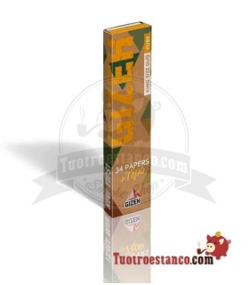 King Size Slim Organic Gizeh Paper 110mm + Tips