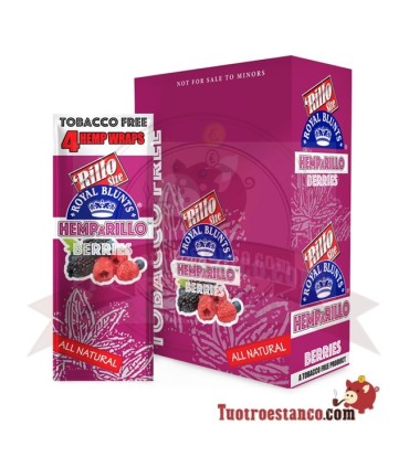 Royal Blunt Hemp Sabor Baga de Papel - 4u