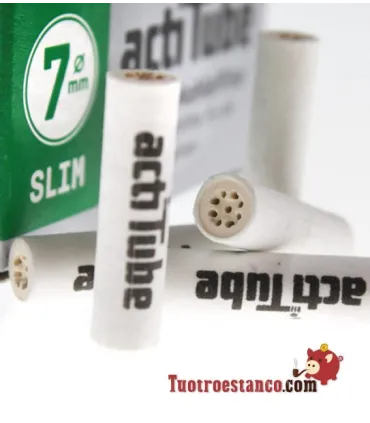 Promotion 5 + 1 Actitube Slim Carbon Filters 300 unités 7mm