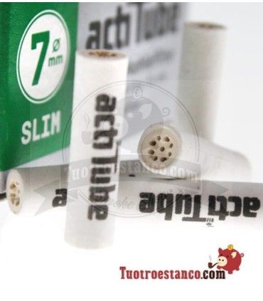 Filtros de Carbón Actitube Slim de 7 mm 50 filtros