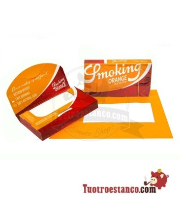 Papel Smoking Naranja 200 de 70 mm - 20 libritos
