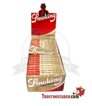 Smoking Thinnest Brown Regular Paper Case 70 mm - 50 booklets
