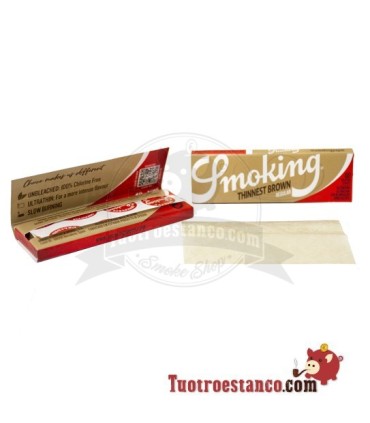 Astuccio in carta Smoking Thinnest Brown Regular 70 mm - 50 libretti