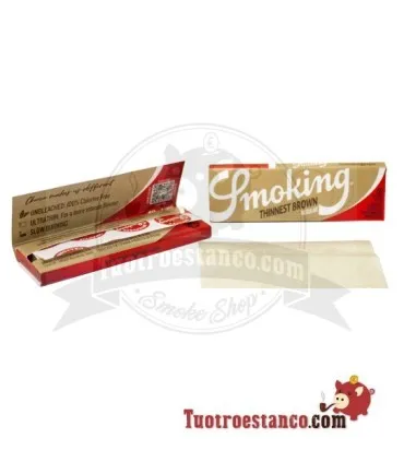 Smoking Thinnest Brown Regular Paper Case 70 mm - 50 opuscoli