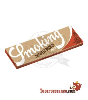 Paper Case Smoking Thinnest Brown Regular 70 mm - 50 booklets