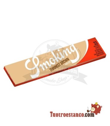 Papier de Fumer plus Mince Brun Ultra Fine King Size 108 mm