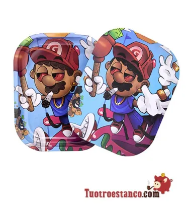 Metalltablett + Bad Mario Deckel