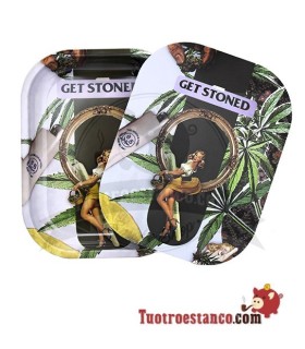 Metal Tray + Girl Stoned Lid