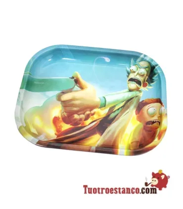 Bandeja de Metal Rick and Morty 18x12 cm
