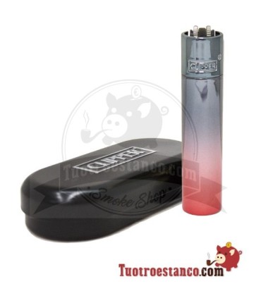 Clipper metálico Demond Gradient + estuche metálico